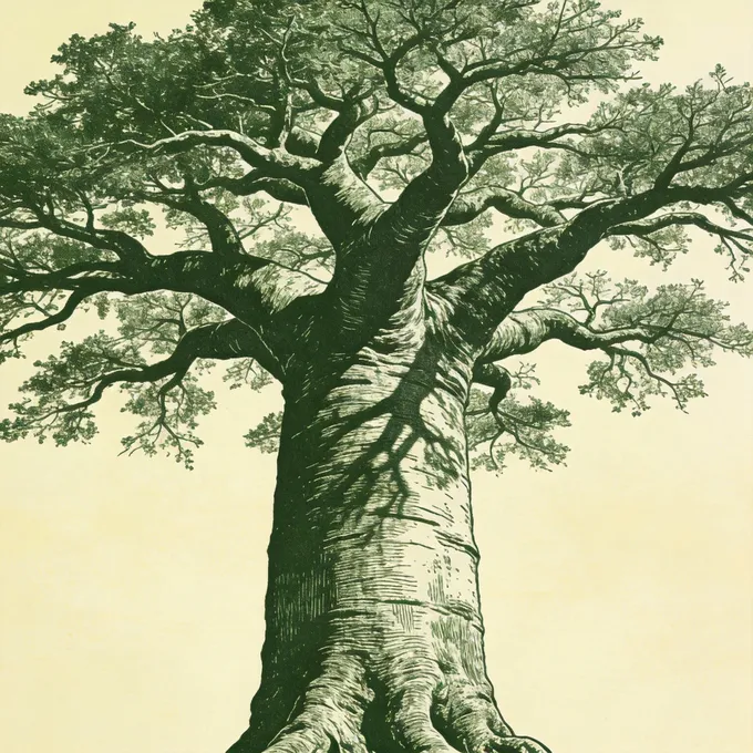 Baobab Tree Illustration